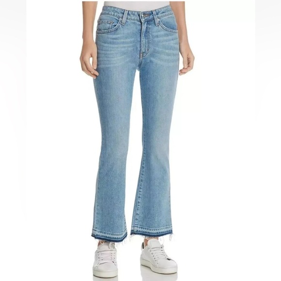 Derek Lam Denim - Derek Lam Gia Mid-rise Cropped Flare DenimSize 26 in Color Lite Wash/Bleu